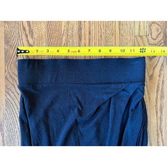 HELMUT LANG Black Back Zip Mini Curved Pencil Skirt Women's Size XS/P - Picture 8 of 9
